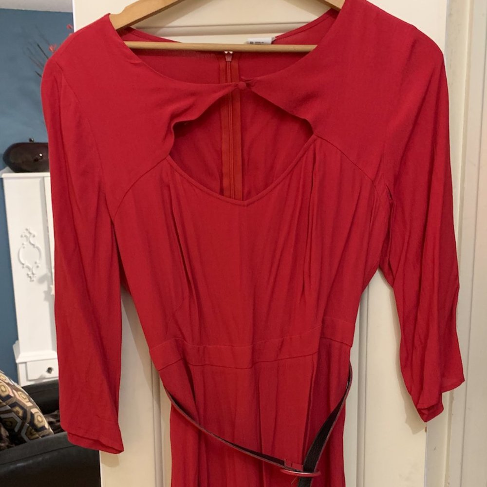 1940s VINTAGE-STYLE Red Mini Dress from Urban Outfitter's Cooperative line
